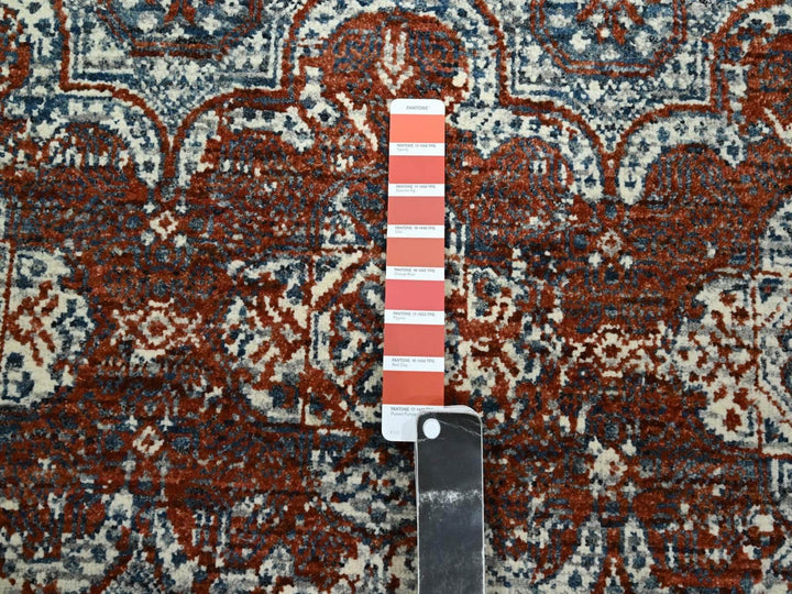 7'11" x 10'0" New Hand Knotted Red Wool Rectangle Oriental Rug - MOA10276564