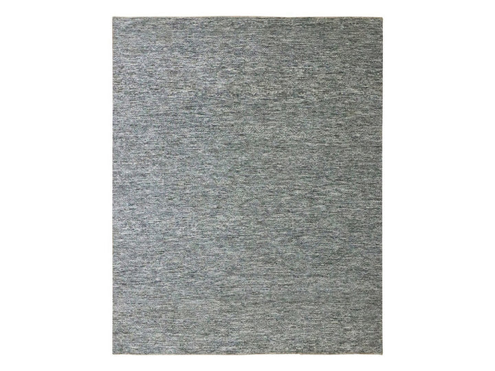 8'0" x 10'0" New Hand Knotted Grey Wool Rectangle Oriental Rug - MOA10276571
