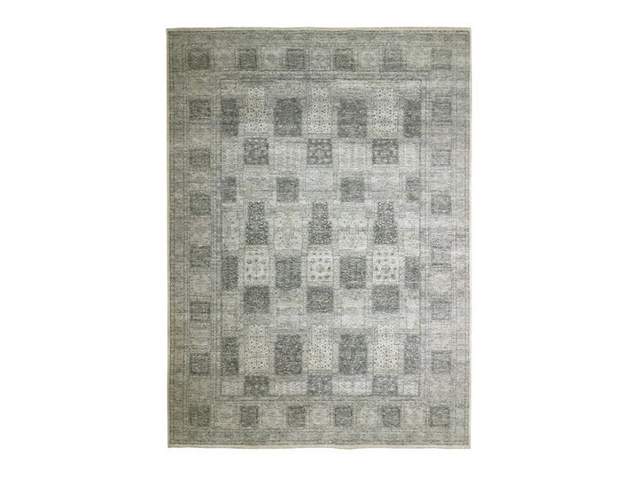 10'2" x 14'0" New Hand Knotted Beige Wool Rectangle Oriental Rug - MOA10276576