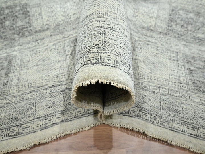 10'2" x 14'0" New Hand Knotted Beige Wool Rectangle Oriental Rug - MOA10276576