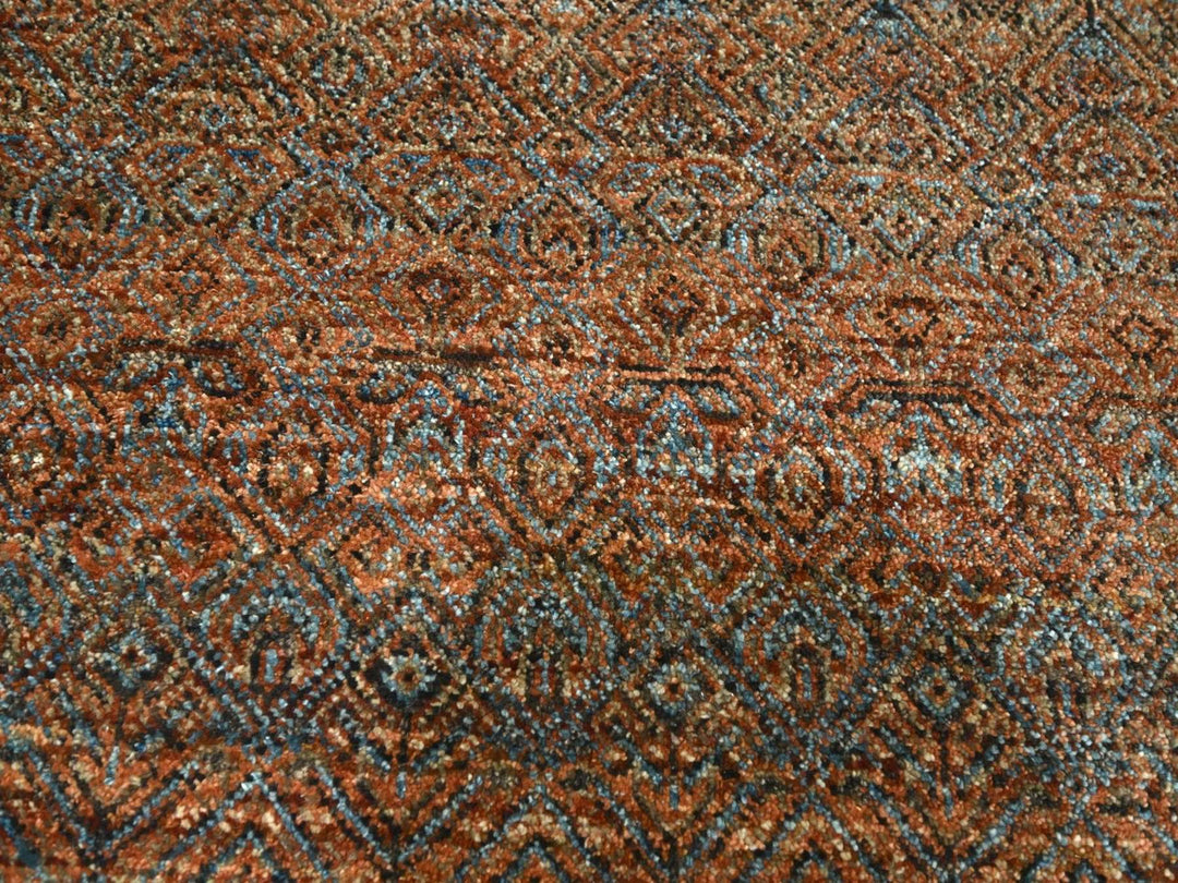 8'11" x 12'0" New Hand Knotted Red Wool Rectangle Oriental Rug - MOA10276578