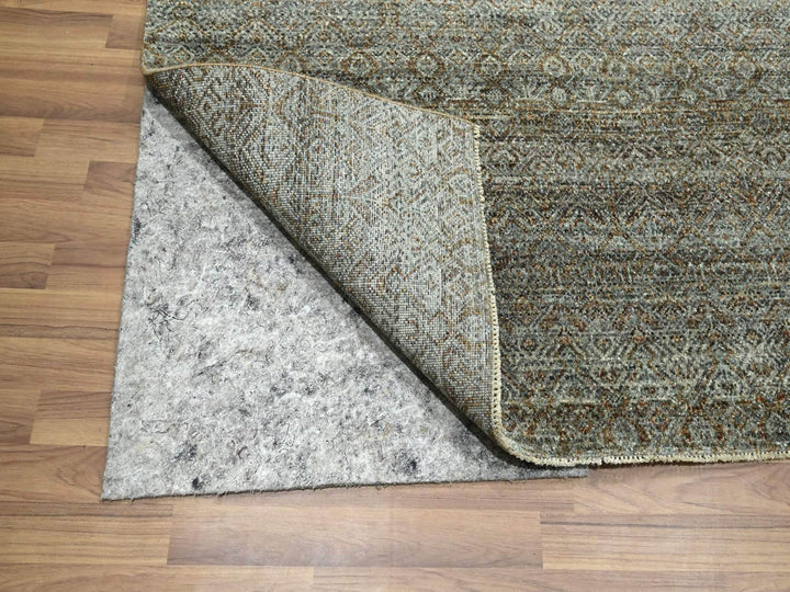 8'0" x 10'0" New Hand Knotted Brown Wool Rectangle Oriental Rug - MOA10276580