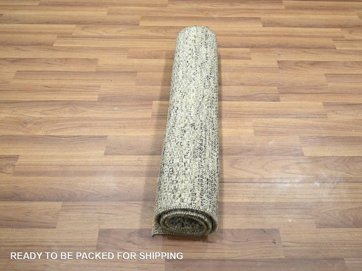 2'0" x 3'0" New Hand Knotted Beige Wool Rectangle Oriental Rug - MOA10276581