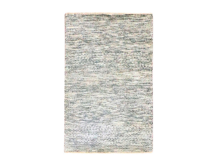 2'0" x 3'0" New Hand Knotted Beige Wool Rectangle Oriental Rug - MOA10276582