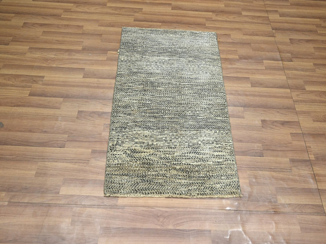 2'0" x 3'0" New Hand Knotted Beige Wool Rectangle Oriental Rug - MOA10276584