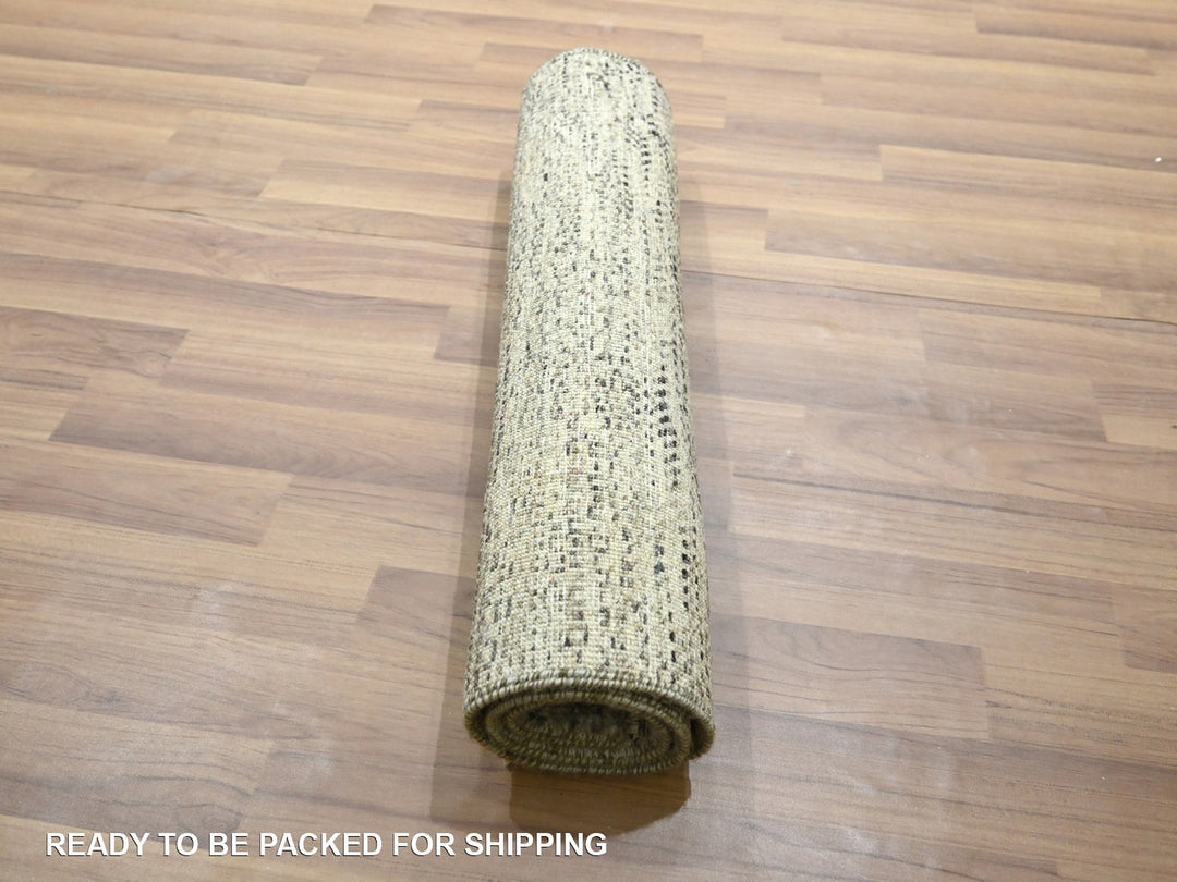 2'0" x 3'0" New Hand Knotted Beige Wool Rectangle Oriental Rug - MOA10276584
