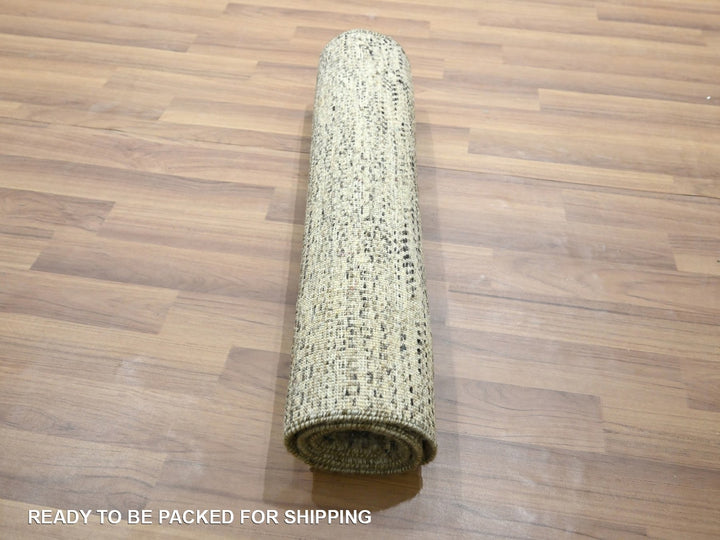 2'0" x 3'0" New Hand Knotted Beige Wool Rectangle Oriental Rug - MOA10276584