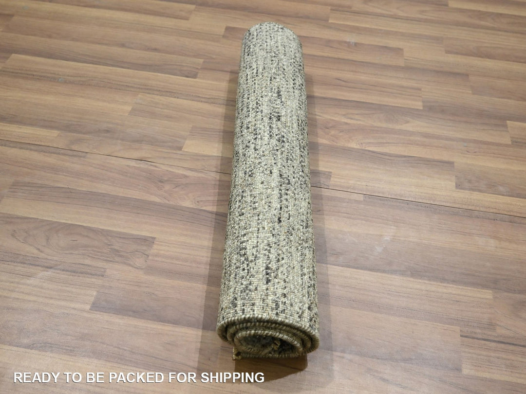 2'0" x 3'0" New Hand Knotted Beige Wool Rectangle Oriental Rug - MOA10276585