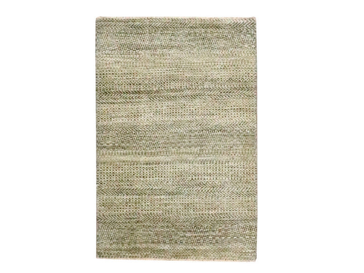 2'0" x 3'0" New Hand Knotted Brown Wool Rectangle Oriental Rug - MOA10276592