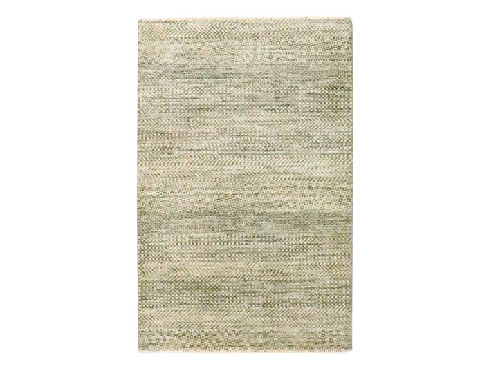 2'0" x 3'0" New Hand Knotted Brown Wool Rectangle Oriental Rug - MOA10276593