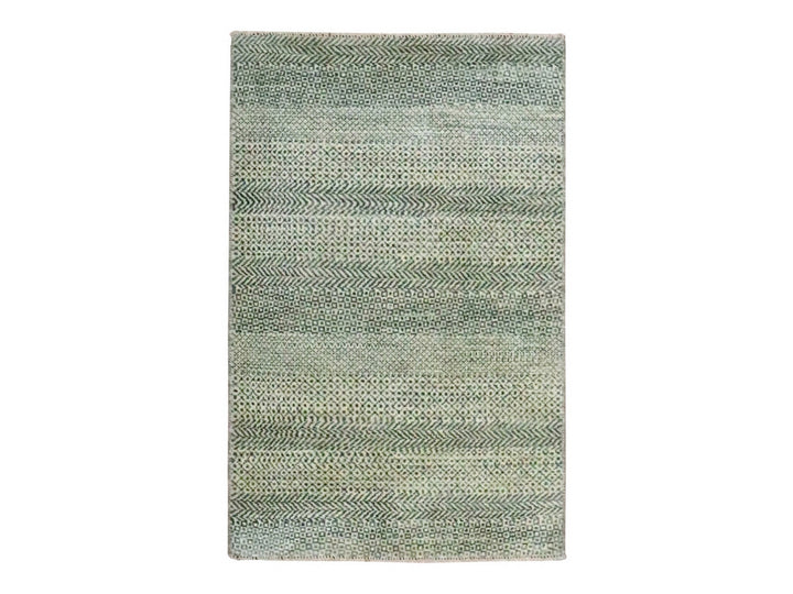2'0" x 3'0" New Hand Knotted Beige Wool Rectangle Oriental Rug - MOA10276594