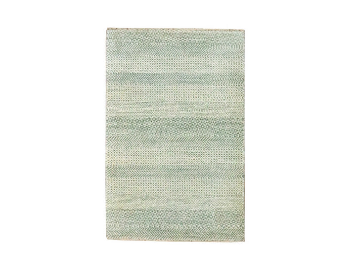 2'0" x 3'0" New Hand Knotted Beige Wool Rectangle Oriental Rug - MOA10276595