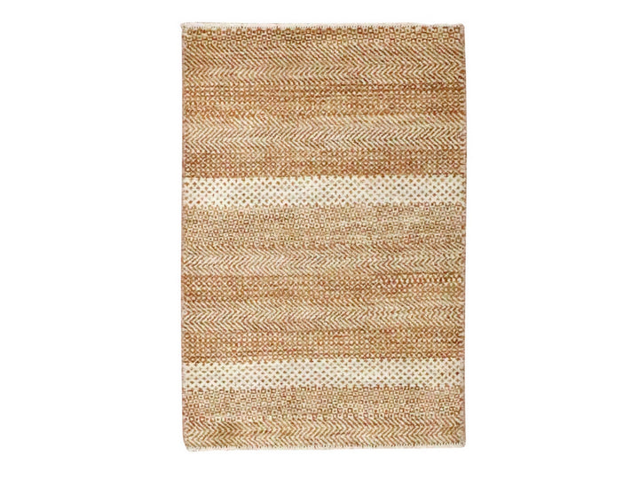 2'0" x 3'0" New Hand Knotted Red Wool & Silk Rectangle Oriental Rug - MOA10276598