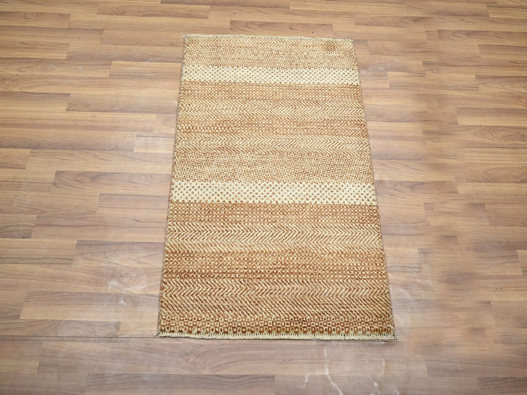 2'0" x 3'0" New Hand Knotted Red Wool & Silk Rectangle Oriental Rug - MOA10276598