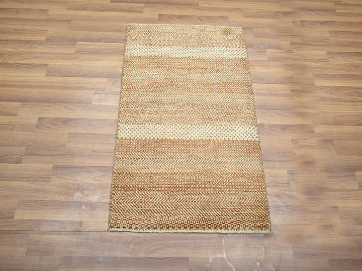2'0" x 3'0" New Hand Knotted Red Wool & Silk Rectangle Oriental Rug - MOA10276598