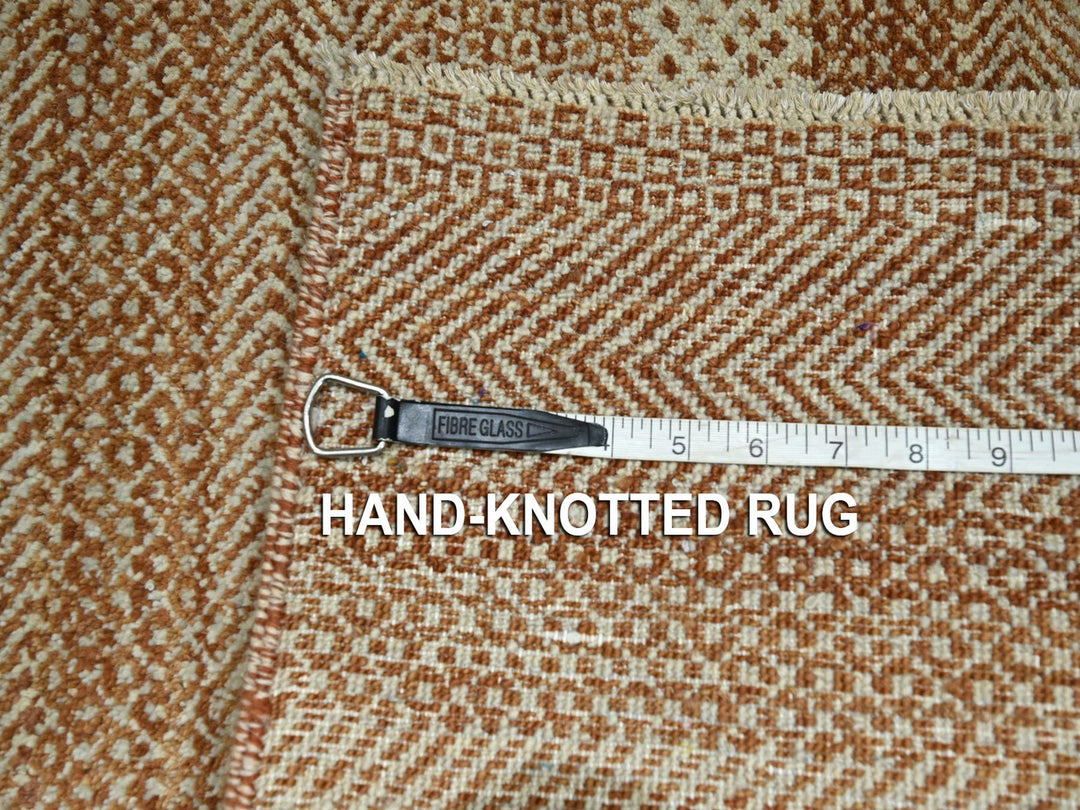 2'0" x 3'0" New Hand Knotted Red Wool & Silk Rectangle Oriental Rug - MOA10276598