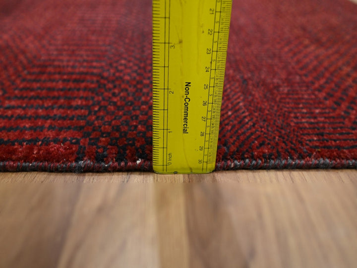 2'0" x 3'0" New Hand Knotted Red Wool Rectangle Oriental Rug - MOA10276602
