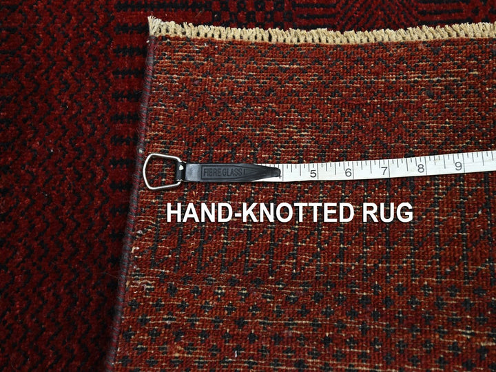 2'0" x 3'0" New Hand Knotted Red Wool Rectangle Oriental Rug - MOA10276602