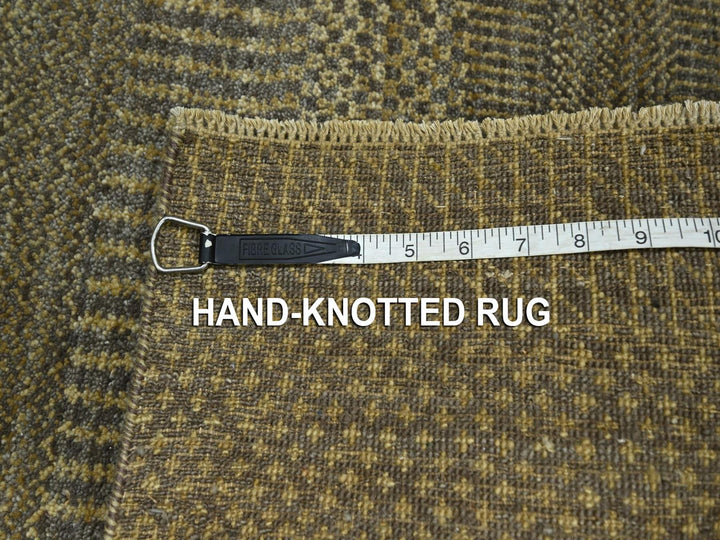 2'0" x 3'0" New Hand Knotted Brown Wool & Silk Rectangle Oriental Rug - MOA10276604