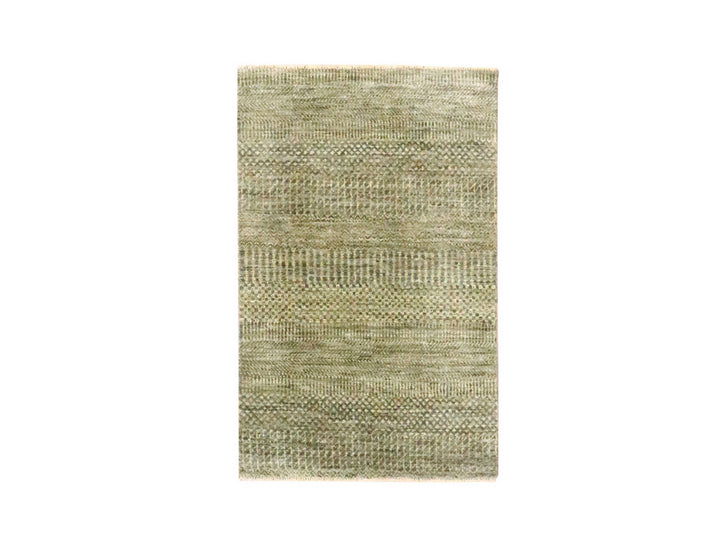 2'0" x 3'0" New Hand Knotted Brown Wool Rectangle Oriental Rug - MOA10276606