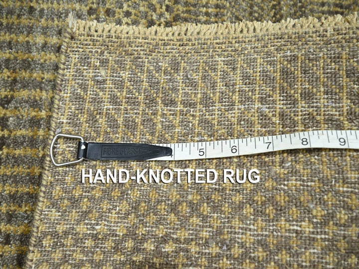 2'0" x 3'0" New Hand Knotted Brown Wool Rectangle Oriental Rug - MOA10276606