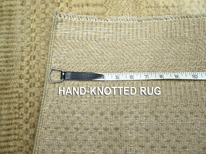 2'0" x 3'0" New Hand Knotted Beige Wool Rectangle Oriental Rug - MOA10276607