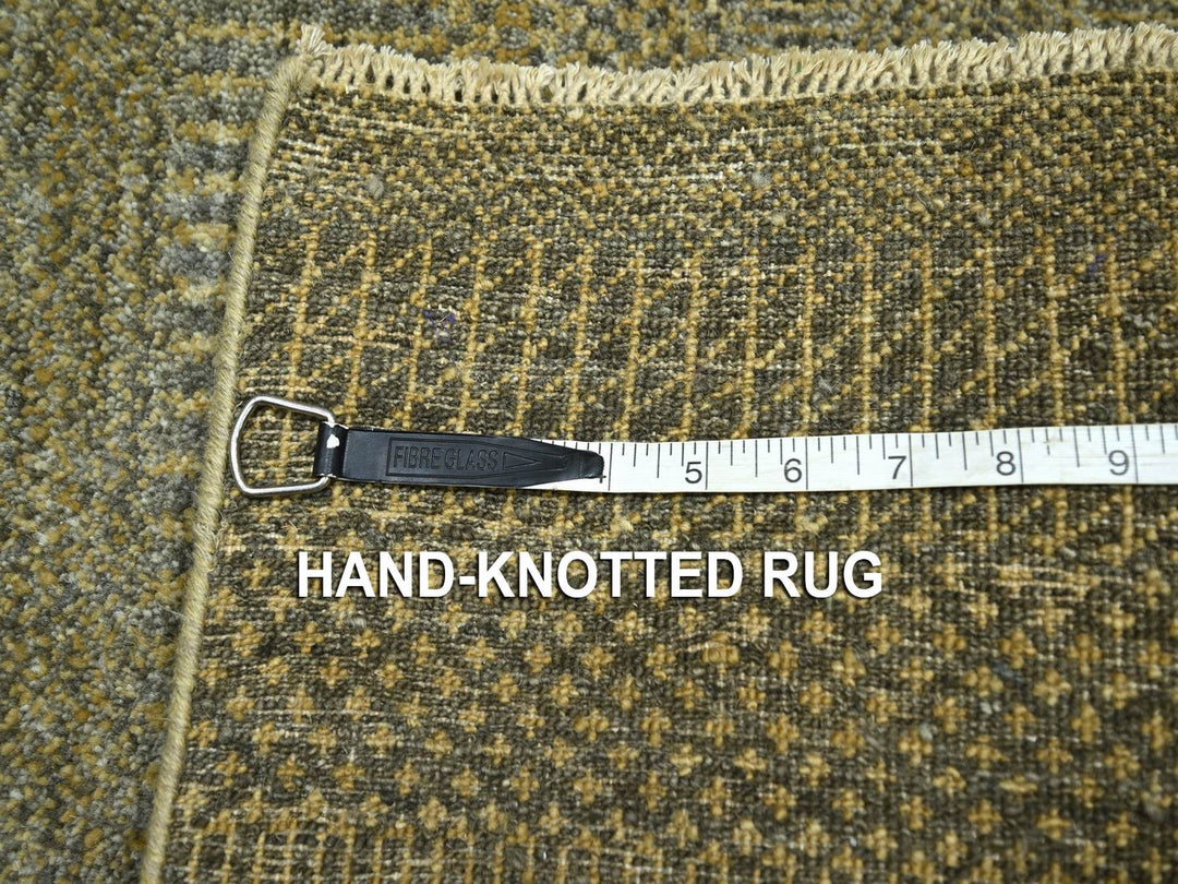 2'0" x 3'0" New Hand Knotted Brown Wool Rectangle Oriental Rug - MOA10276610