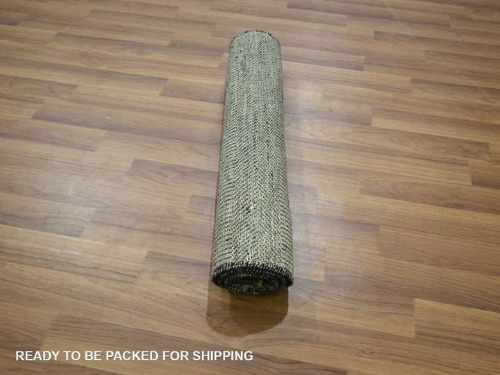 2'0" x 3'0" New Hand Knotted Grey Wool Rectangle Oriental Rug - MOA10276613