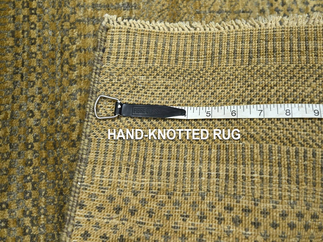 2'0" x 3'0" New Hand Knotted Brown Wool Rectangle Oriental Rug - MOA10276620