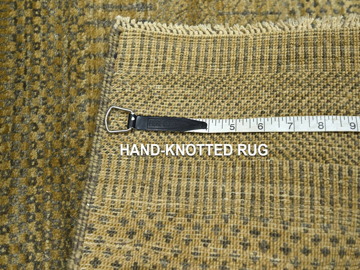 2'0" x 3'0" New Hand Knotted Brown Wool Rectangle Oriental Rug - MOA10276620