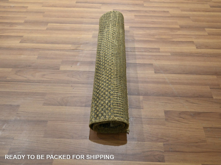 2'0" x 3'0" New Hand Knotted Brown Wool Rectangle Oriental Rug - MOA10276630