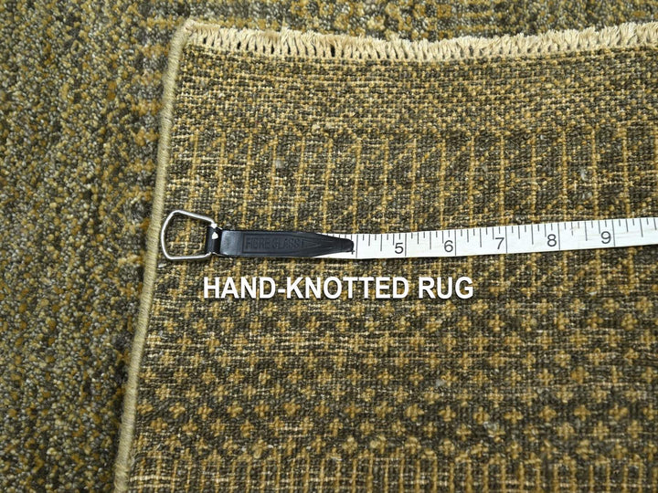 2'0" x 3'0" New Hand Knotted Brown Wool Rectangle Oriental Rug - MOA10276631