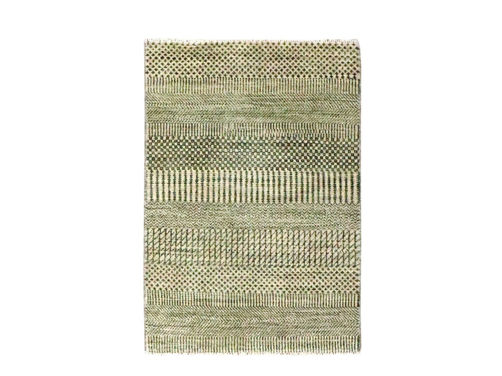 2'0" x 3'0" New Hand Knotted Beige Wool Rectangle Oriental Rug - MOA10276634