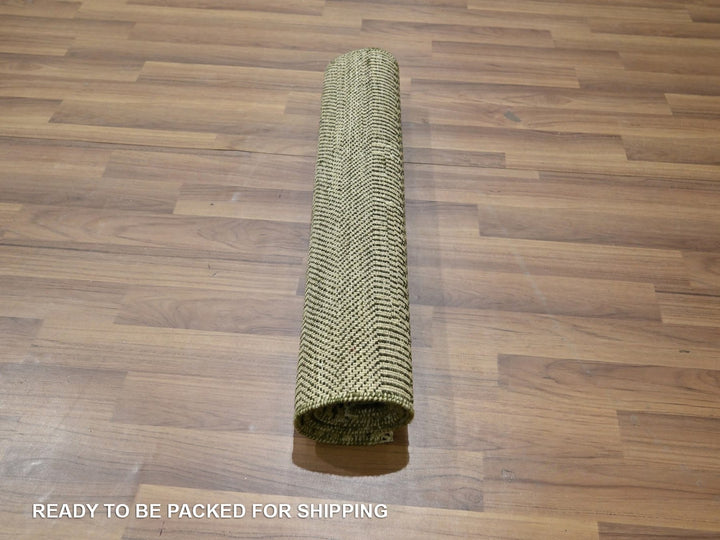 2'0" x 3'0" New Hand Knotted Beige Wool Rectangle Oriental Rug - MOA10276634