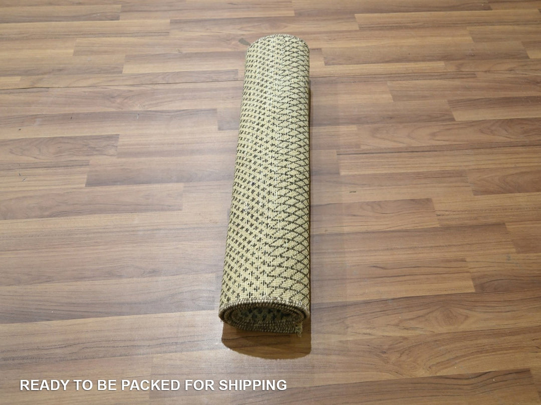 2'0" x 3'0" New Hand Knotted Beige Wool Rectangle Oriental Rug - MOA10276635
