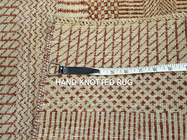 2'0" x 3'0" New Hand Knotted Red Wool Rectangle Oriental Rug - MOA10276636