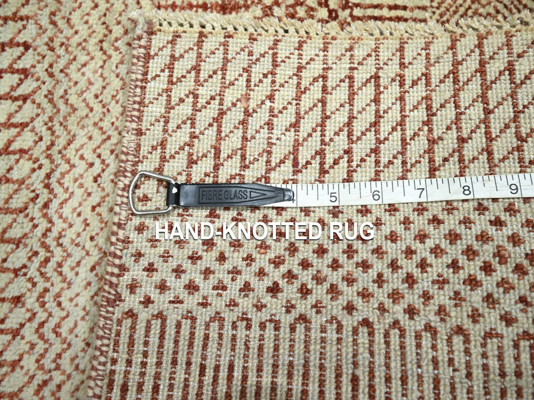 2'0" x 3'0" New Hand Knotted Red Wool Rectangle Oriental Rug - MOA10276637