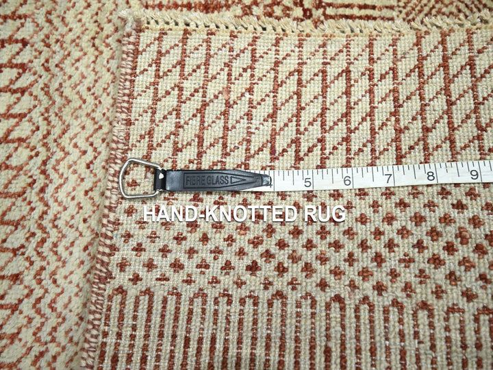 2'0" x 3'0" New Hand Knotted Red Wool Rectangle Oriental Rug - MOA10276637