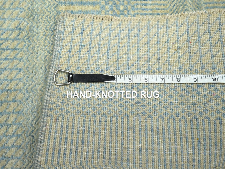2'0" x 3'0" New Hand Knotted Blue Wool Rectangle Oriental Rug - MOA10276639