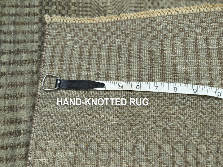2'0" x 3'0" New Hand Knotted Grey Wool Rectangle Oriental Rug - MOA10276641