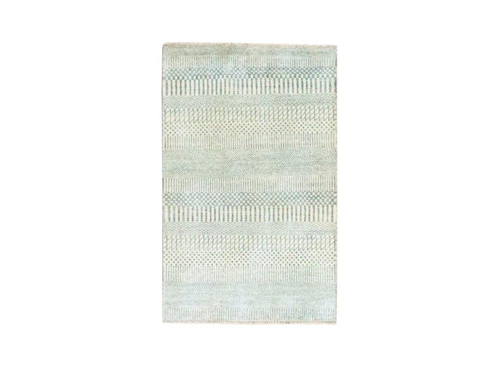 2'0" x 3'0" New Hand Knotted Beige Wool Rectangle Oriental Rug - MOA10276645