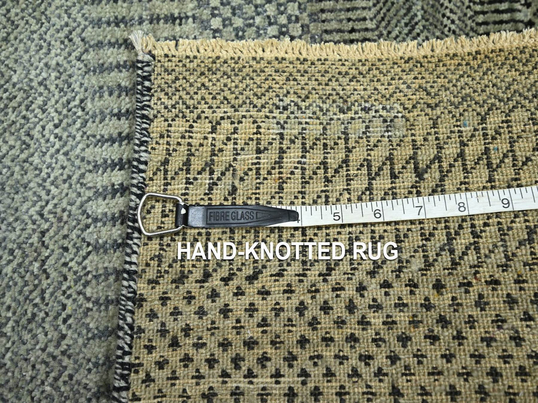 2'0" x 3'0" New Hand Knotted Grey Wool Rectangle Oriental Rug - MOA10276647