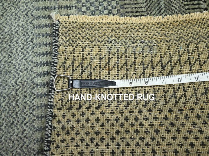 2'0" x 3'0" New Hand Knotted Grey Wool Rectangle Oriental Rug - MOA10276647