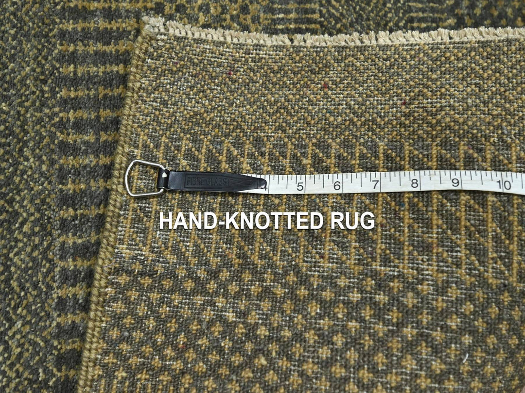 2'0" x 3'0" New Hand Knotted Brown Wool Rectangle Oriental Rug - MOA10276649