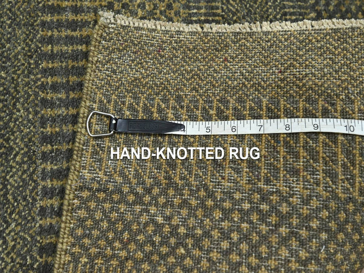 2'0" x 3'0" New Hand Knotted Brown Wool Rectangle Oriental Rug - MOA10276649