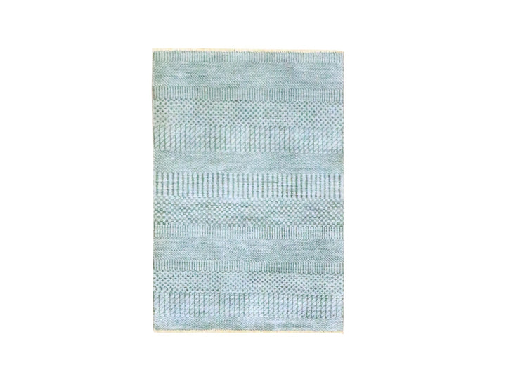 2'0" x 19'0" New Hand Knotted Grey Wool Rectangle Oriental Rug - MOA10276650