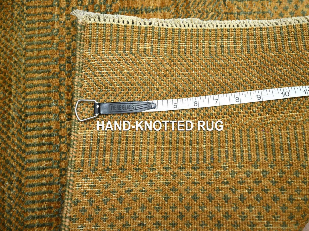 2'0" x 3'0" New Hand Knotted Brown Wool Rectangle Oriental Rug - MOA10276651