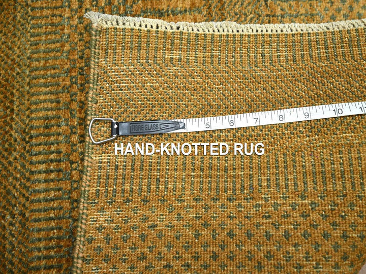 2'0" x 3'0" New Hand Knotted Brown Wool Rectangle Oriental Rug - MOA10276651