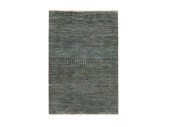 2'0" x 3'0" New Hand Knotted Brown Wool Rectangle Oriental Rug - MOA10276654