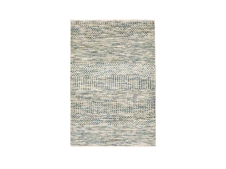 2'0" x 3'0" New Hand Knotted Beige Wool Rectangle Oriental Rug - MOA10276657